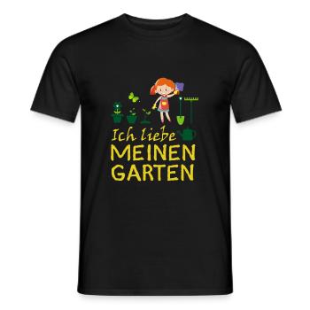 Garden, gardening, gardener - Men's T-Shirt - black - Front - AI Model Male 178 light (178cm)