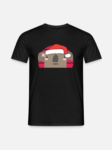 Christmas Koala - Men's T-Shirt - black