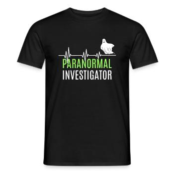 Geisterjagd Paranormal Investigator - Männer T-Shirt - Schwarz - Vorne - AI Model Male 178 light (178cm)