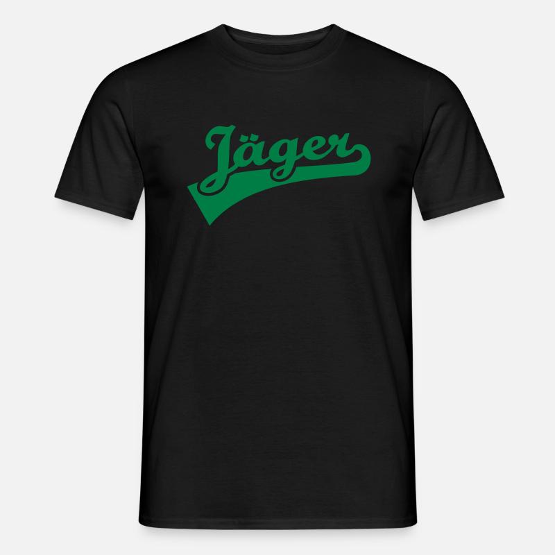 Jäger - Männer T-Shirt - Schwarz
