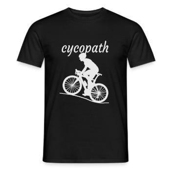 Cycopath - Männer T-Shirt - Schwarz - Vorne - AI Model Male 178 light (178cm)