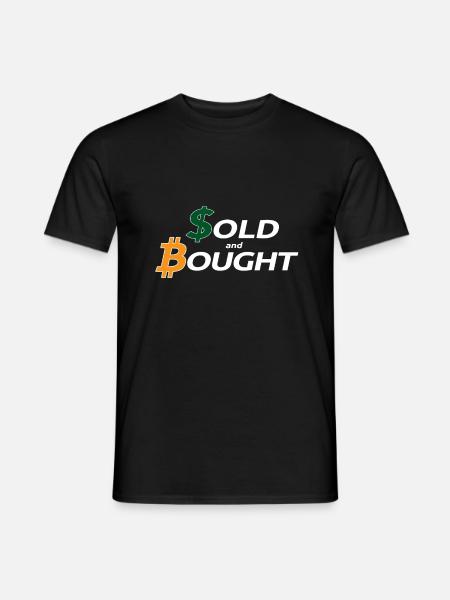 bitcoin bought with fiatmoney coin Währung - Männer T-Shirt - Schwarz