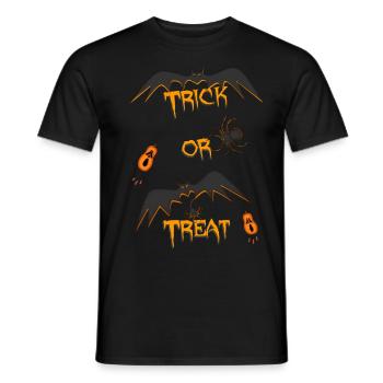 truc ou friandise Halloween Joyeux Halloween - T-shirt homme - noir - Devant - AI Model Male 178 light (178cm)