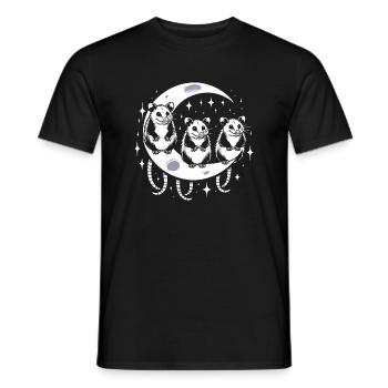Mèmes Opossums Lune - T-shirt homme - noir - Devant - AI Model Male 178 light (178cm)
