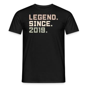 Legenden wurden im 2019 geboren Geschenkideen 2019 - Männer T-Shirt - Schwarz - Vorne - AI Model Male 178 light (178cm)