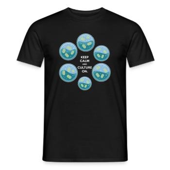 Keep Calm and Culture On Design - Men's T-Shirt - black - Front - AI Model Male 178 light (178cm)
