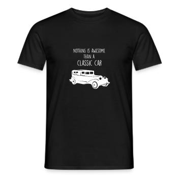 Voitures anciennes voitures anciennes - T-shirt homme - noir - Devant - AI Model Male 178 light (178cm)