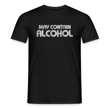 Alcohol - Men's T-Shirt - black - Front - AI Model Male 178 light (178cm)