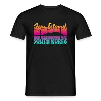 Jeju Island South Korea - Männer T-Shirt - Schwarz - Vorne - AI Model Male 178 light (178cm)