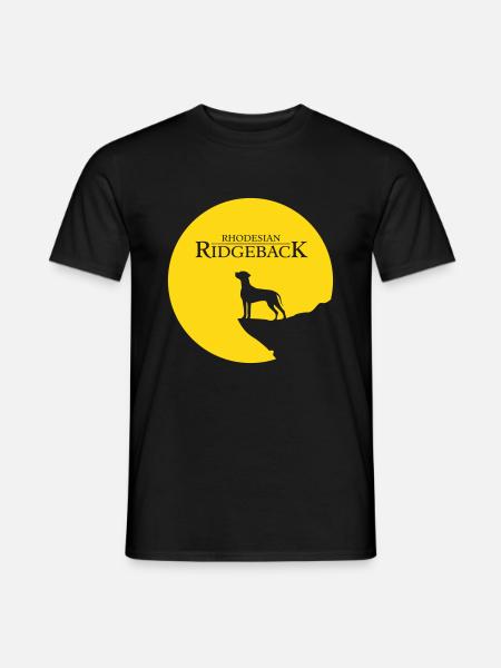 Rhodesian Ridgeback Rising Sun - Männer T-Shirt - Schwarz