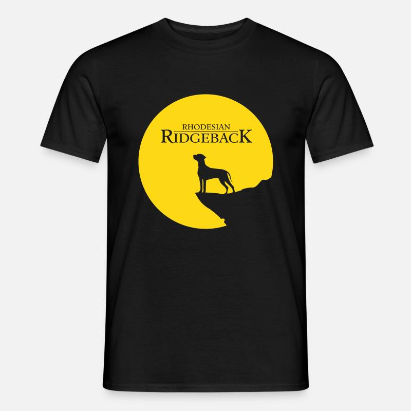 Rhodesian Ridgeback Rising Sun - Männer T-Shirt - Schwarz