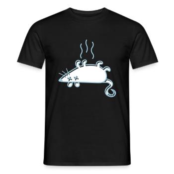 Une souris morte - T-shirt homme - noir - Devant - AI Model Male 178 light (178cm)
