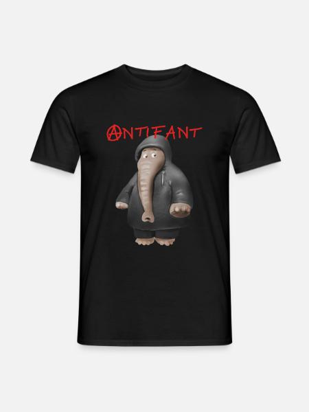 Antifant - Männer T-Shirt - Schwarz