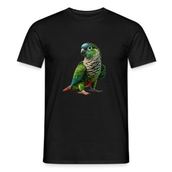 Green Cheeked Conure Drawing Conure Parrot - Men's T-Shirt - black - Front - AI Model Male 178 light (178cm)