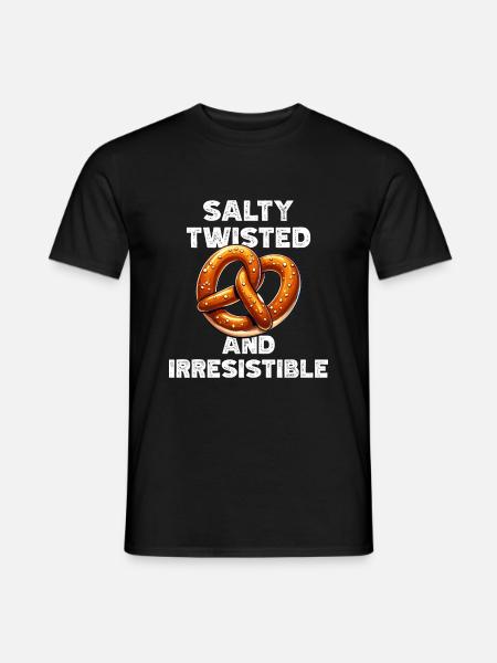 Brezel Zitat Brezel Geschenke - Männer T-Shirt - Schwarz