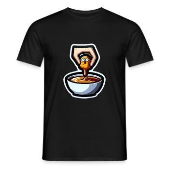 Chicken Nuggets Funny Chicken Nuggets Image - Men's T-Shirt - black - Front - AI Model Male 178 light (178cm)