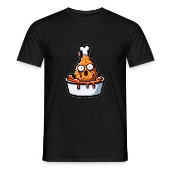 Fried Chicken Chicken Wings Chicken Gift - Men's T-Shirt - black - Front - AI Model Male 178 light (178cm)