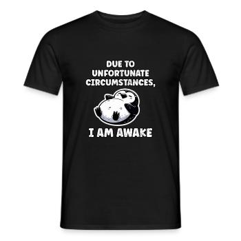 Lustiger Pinguin sagt faule Person Geschenk - Männer T-Shirt - Schwarz - Vorne - AI Model Male 178 light (178cm)