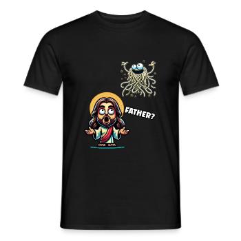 Drôle Athée Anti Religion Fier Athée - T-shirt homme - noir - Devant - AI Model Male 178 light (178cm)