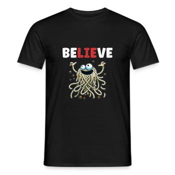Lustige atheistische Agnostiker-Anti-Religions-Weihnachten - Männer T-Shirt - Schwarz - Vorne - AI Model Male 178 light (178cm)