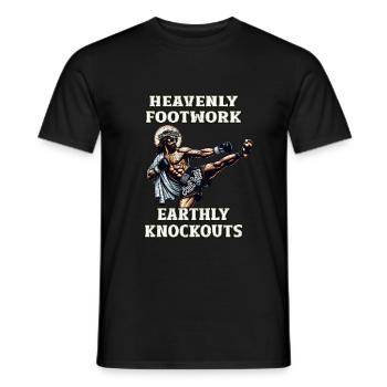 Lustige Muay Thai Lord Jesus Kickboxen Christ - Männer T-Shirt - Schwarz - Vorne - AI Model Male 178 light (178cm)