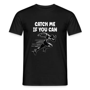 Bahnläufer Sprinter Sprint 100m Sprinter - Männer T-Shirt - Schwarz - Vorne - AI Model Male 178 light (178cm)