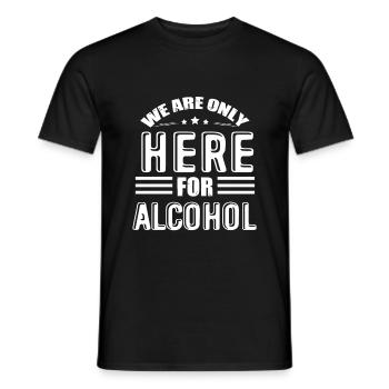 Wochenende mit Freunden in Gruppe Party Trinken - Männer T-Shirt - Schwarz - Vorne - AI Model Male 178 light (178cm)
