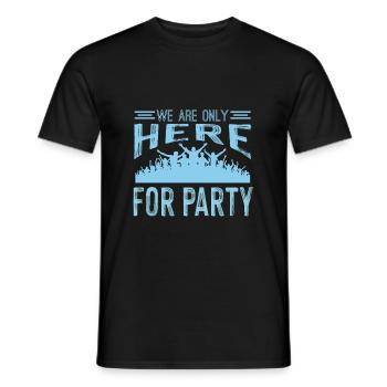 Wochenende mit Freunden in Gruppe Trinken Party - Männer T-Shirt - Schwarz - Vorne - AI Model Male 178 light (178cm)