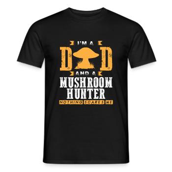Cueilleurs de champignons et amis champignons - T-shirt homme - noir - Devant - AI Model Male 178 light (178cm)