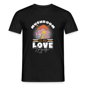 Mushroom pickers and mushroom friends - Men's T-Shirt - black - Front - AI Model Male 178 light (178cm)