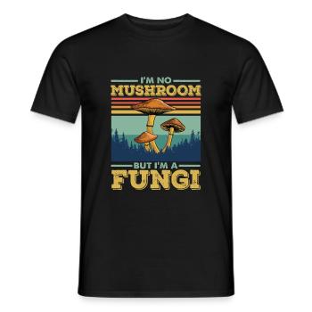 Mushroom pickers and mushroom friends - Men's T-Shirt - black - Front - AI Model Male 178 light (178cm)