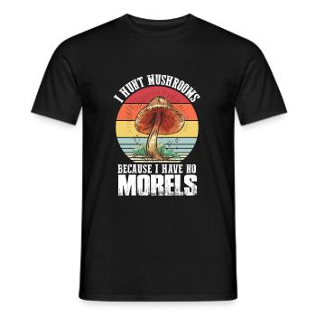 Mushroom pickers and mushroom friends - Men's T-Shirt - black - Front - AI Model Male 178 light (178cm)