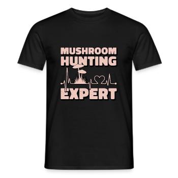 Mushroom Pickers and Mushroom Friends - Men's T-Shirt - black - Front - AI Model Male 178 light (178cm)