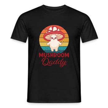 Mushroom pickers and mushroom friends - Men's T-Shirt - black - Front - AI Model Male 178 light (178cm)