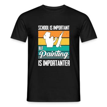 Maler und Lackierer, der Beste und Nervigste Beruf - Männer T-Shirt - Schwarz - Vorne - AI Model Male 178 light (178cm)