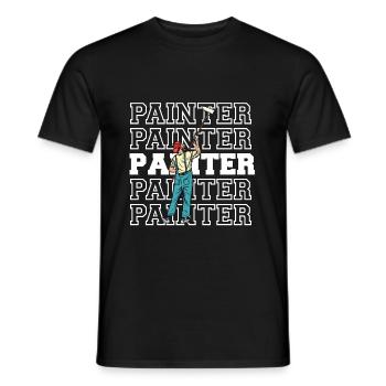 Maler und Lackierer, der Beste und Nervigste Beruf - Männer T-Shirt - Schwarz - Vorne - AI Model Male 178 light (178cm)