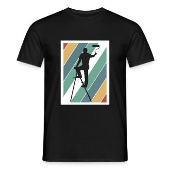 Maler und Lackierer, der Beste und Nervigste Beruf - Männer T-Shirt - Schwarz - Vorne - AI Model Male 178 light (178cm)