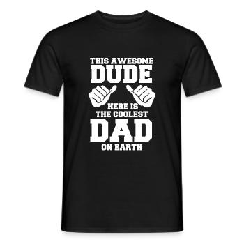 Cadeau de fête des pères pour papa pour la fête des hommes - T-shirt homme - noir - Devant - AI Model Male 178 light (178cm)
