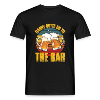 Father's Day gift for dad for Men's Day - Men's T-Shirt - black - Front - AI Model Male 178 light (178cm)