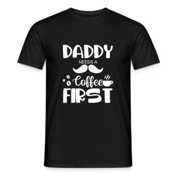 Father's Day gift for dad for Men's Day - Men's T-Shirt - black - Front - AI Model Male 178 light (178cm)