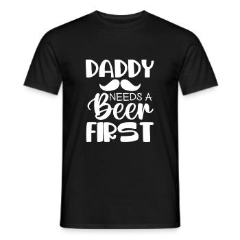 Father's Day gift for dad for Men's Day - Men's T-Shirt - black - Front - AI Model Male 178 light (178cm)