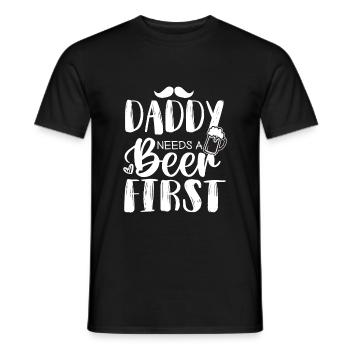 Cadeau de fête des pères pour papa pour la fête des hommes - T-shirt homme - noir - Devant - AI Model Male 178 light (178cm)