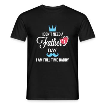 Cadeau de fête des pères pour papa pour la fête des hommes - T-shirt homme - noir - Devant - AI Model Male 178 light (178cm)
