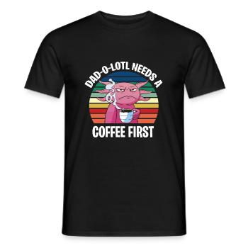 Cadeau de fête des pères pour papa pour la fête des hommes - T-shirt homme - noir - Devant - AI Model Male 178 light (178cm)