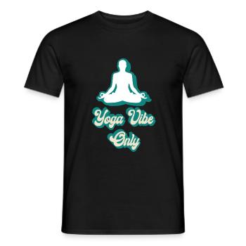 Meditation, Zen Yoga and Pilates - Men's T-Shirt - black - Front - AI Model Male 178 light (178cm)