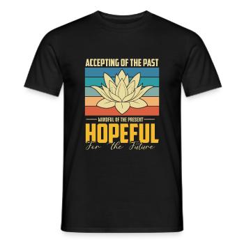 Meditation, Zen Yoga and Pilates - Men's T-Shirt - black - Front - AI Model Male 178 light (178cm)