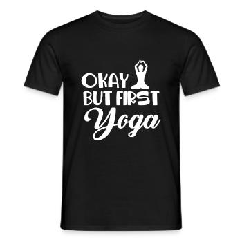 Meditation, Zen Yoga und Pilates - Männer T-Shirt - Schwarz - Vorne - AI Model Male 178 light (178cm)