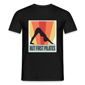 Meditation, Zen Yoga und Pilates - Männer T-Shirt - Schwarz - Vorne - AI Model Male 178 light (178cm)