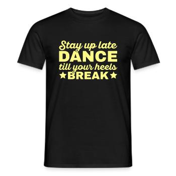 Formation en danse Ballroom Danse de couple - T-shirt homme - noir - Devant - AI Model Male 178 light (178cm)