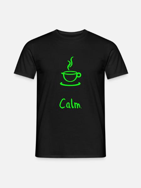 Coffee and relaxation - Men's T-Shirt - black